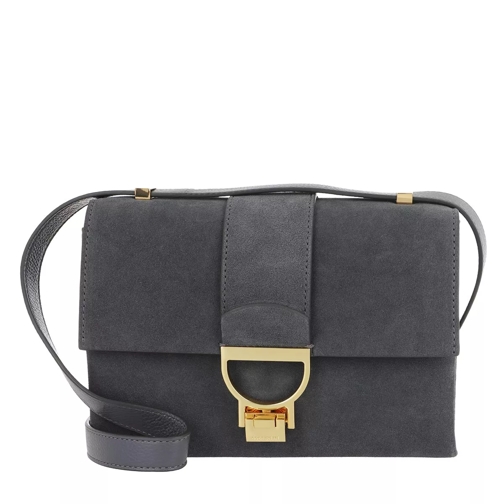Coccinelle Handbag Suede Leather Ash Grey Crossbody Bag