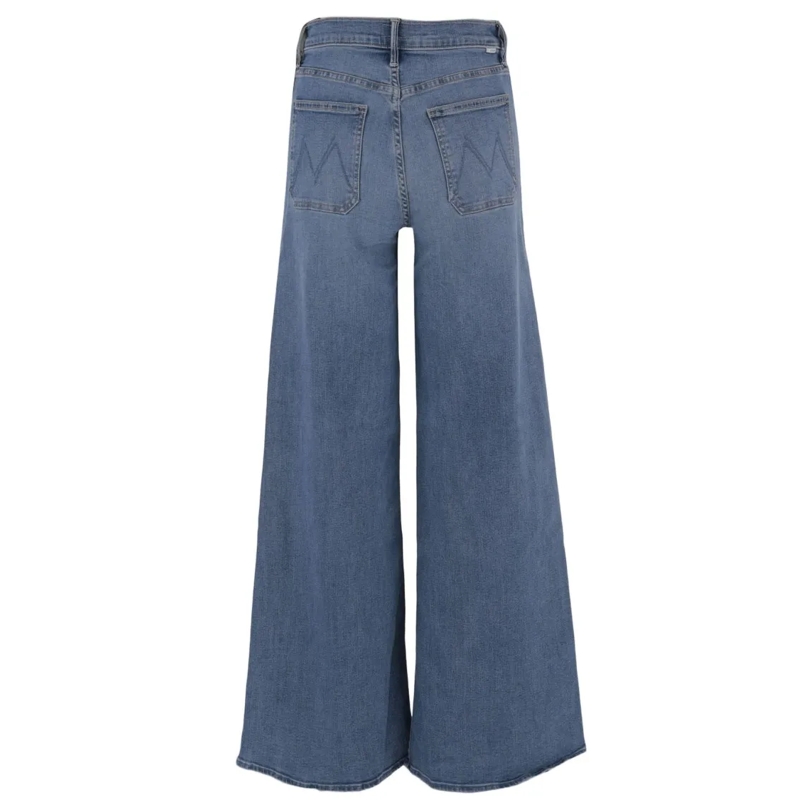 Mother Jeans Wide-Leg Denim Jeans With High Waist Grey(Image 3)