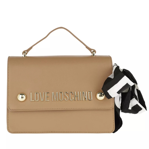 Love Moschino Soft Grain Crossbody Bag Cammello Crossbody Bag