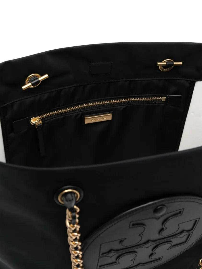 Thumbnail - Tory Burch Shopper & Totes - Tote Bag With Embossed Logo And Gold Chain Straps - Gr. unisize - in Schwarz - für Damen