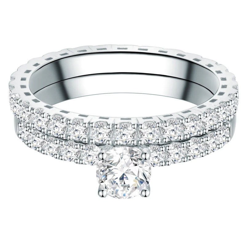 Trilani Ring Sterling Silber Ring Zirkonia silber