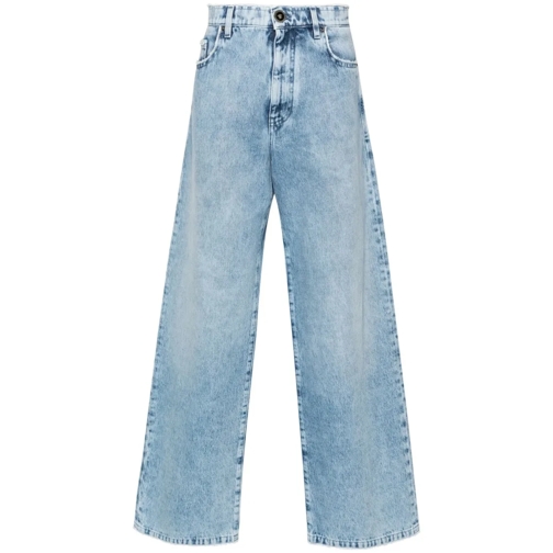 Versace Blue Mid-Rise Jeans Blue Jeans