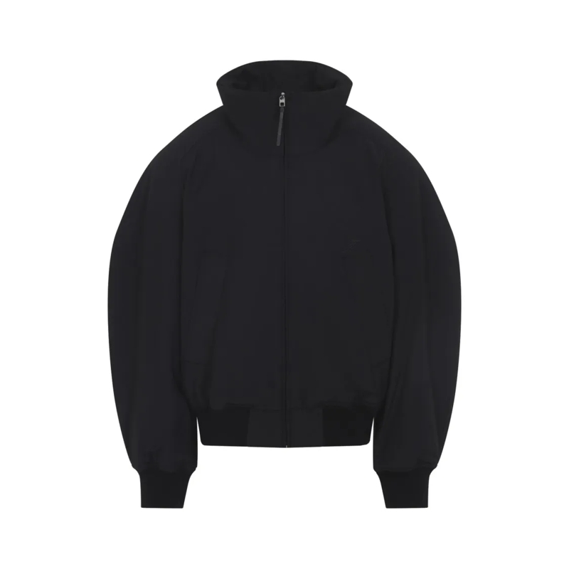 Jacquemus  Modern Fit Casual Jacket With High Collar Black