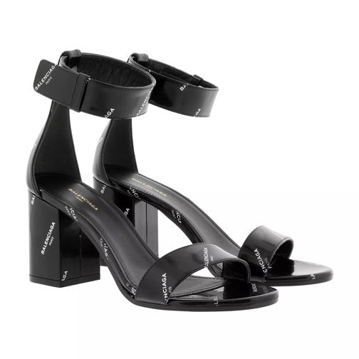 Balenciaga Block Heel Sandals Black Pump
