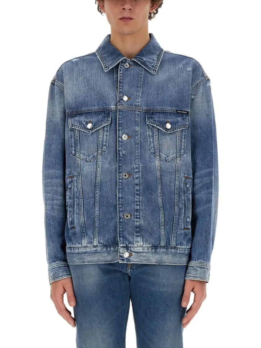 Thumbnail - Dolce&Gabbana - Denim Shirt - Größe 48 - blau