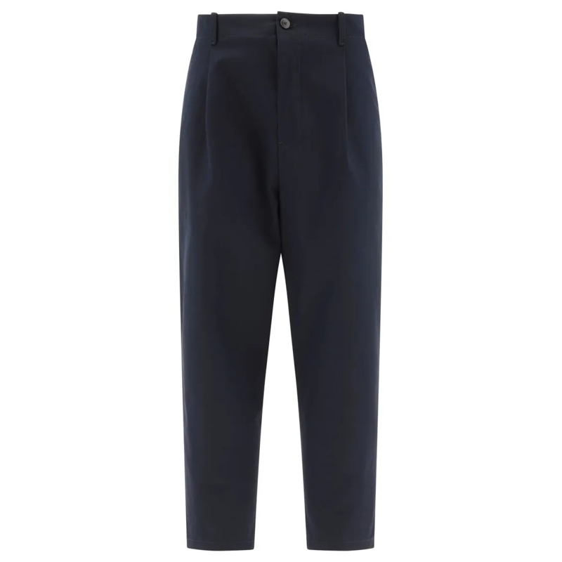 Valentino Garavani Pantalon Chino Trousers With Mid-Rise Waist Blue
