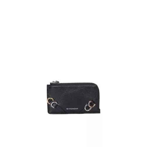 Givenchy Black Leather Cardholder Black Kartenhalter