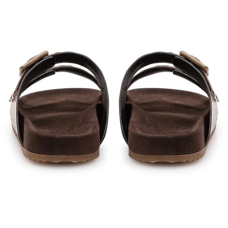 Burberry Slides Sandali Urchin con Doppia Fibbie e Stampa braun(Image 3)