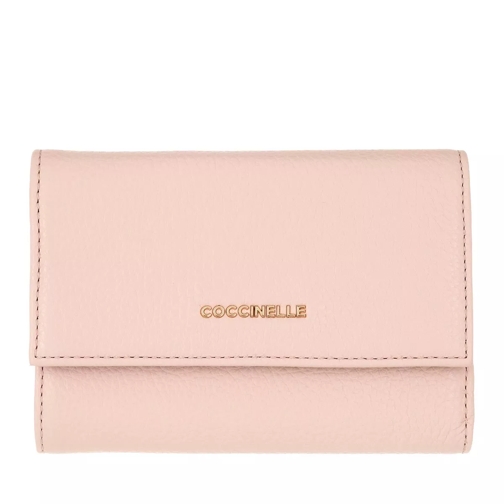 Coccinelle Wallet Grainy Leather  New Pink Portemonnaie mit Überschlag