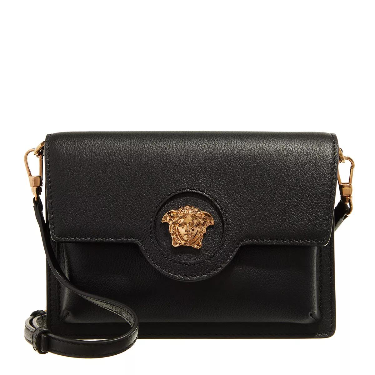Versace Mini Bag Vitello Black Crossbodytas