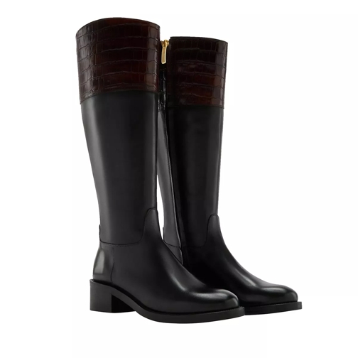 Isabel Bernard Vendôme Iris Calfskin Leather Boots Black/Brown Stövlar
