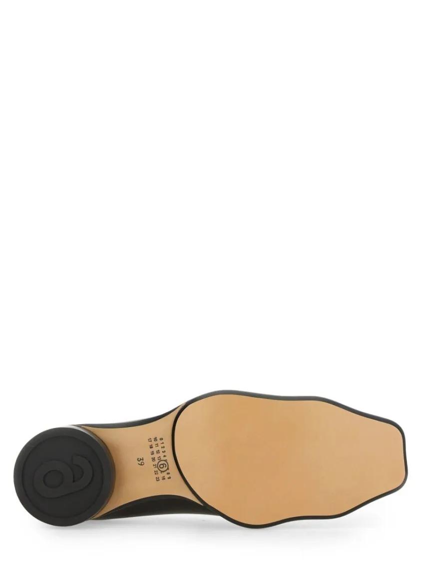 Thumbnail - Pointed Toe Leather Ballerina Flats - Gr. 36 (EU) - in Schwarz