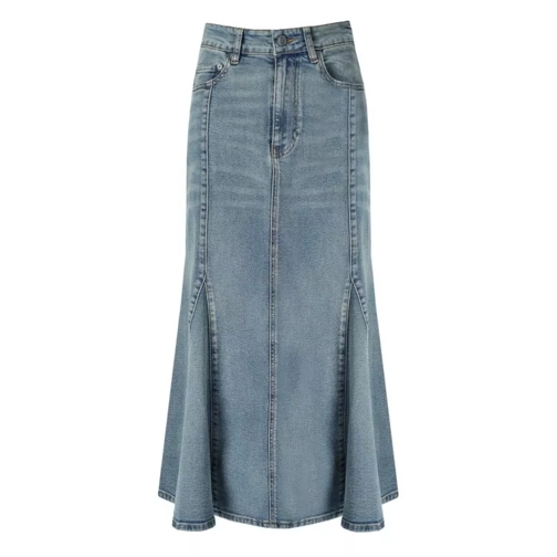 GANNI Light Blue Denim Skirt Blue Jeans