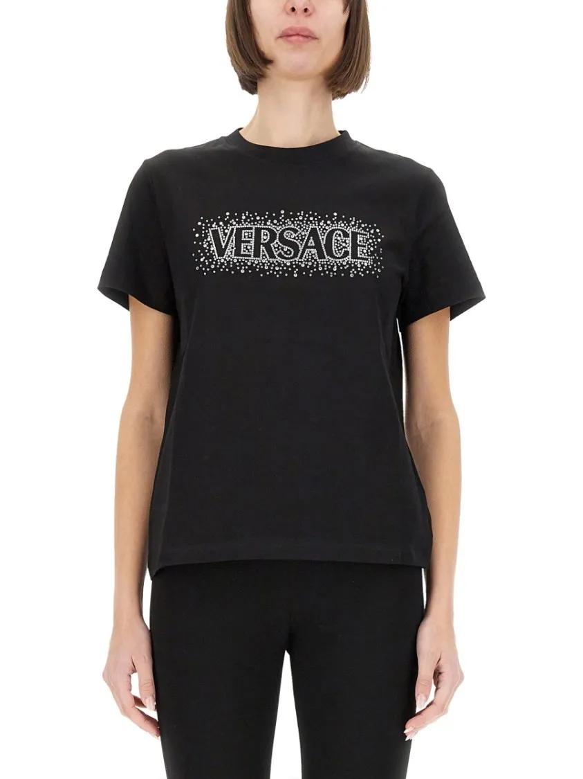 Thumbnail - Versace - "Starry Sky" T-Shirt - Größe 42 - schwarz