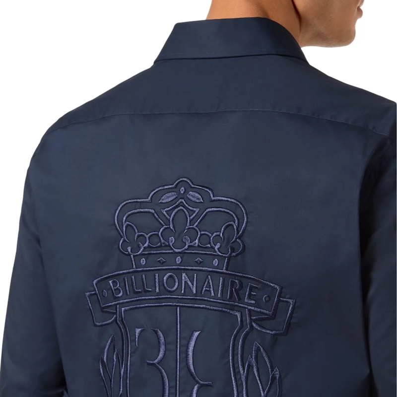BILLIONAIRE Hemd Hemd Slim Fit dunkel-blau(Image 3)