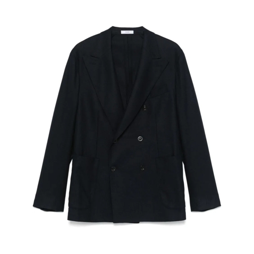 Boglioli Blazer Midnight Blue Double-Breasted Jacket Blue