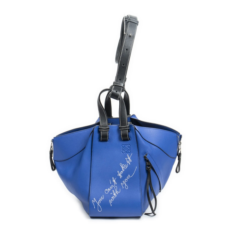 Loewe Crossbody Bag Small Bicolor Hammock blau