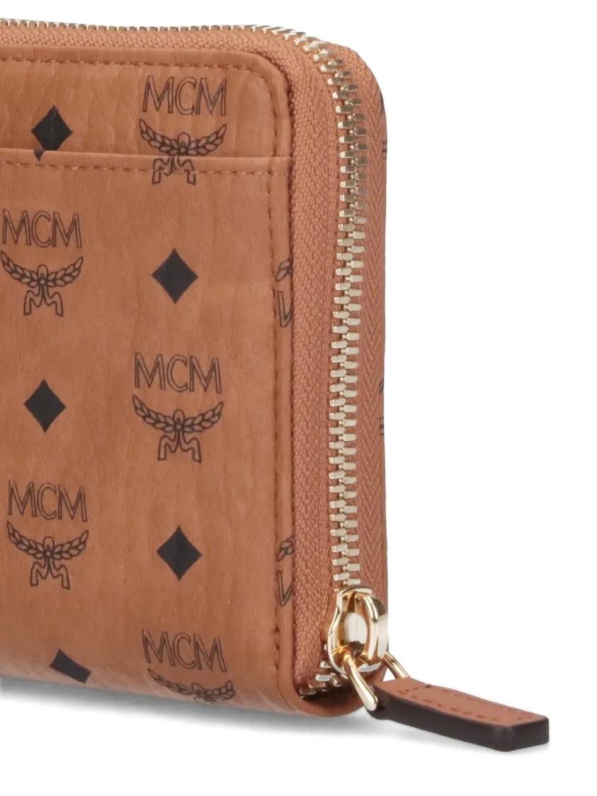 Thumbnail - MCM Portemonnaies - Aren Visetos Zip Around Lrg Co - Gr. unisize - in Braun - für Damen