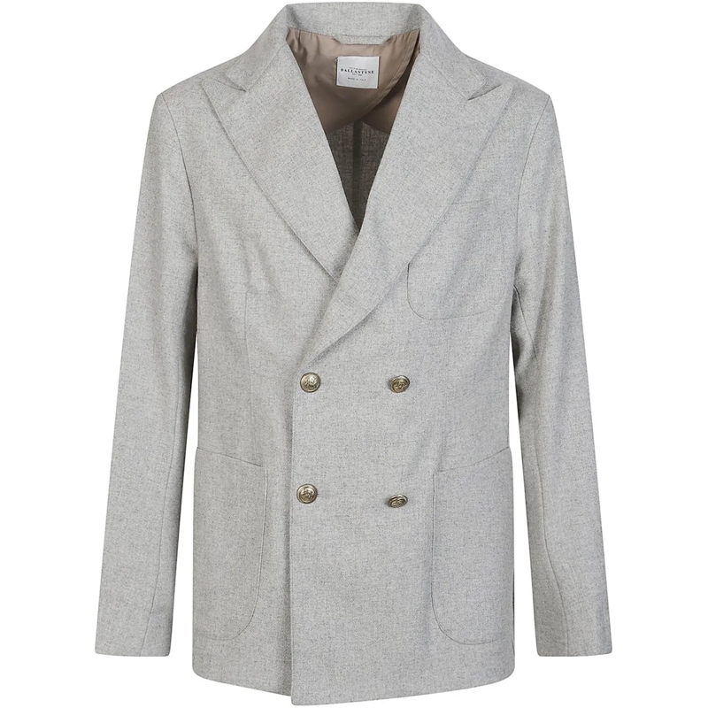 Ballantyne  Double Breasted Jacket Grey grau