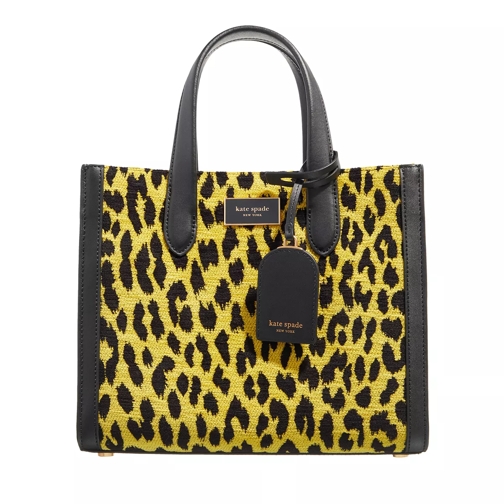 Kate Spade New York Manhattan Modern Leopard Chenille  Wild Chamomile Multi Rymlig shoppingväska