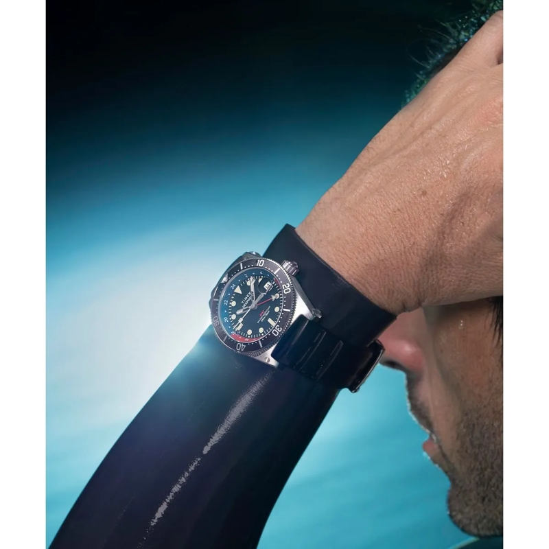 Timex Automatikuhr Quarz-Analoguhr Deepwater Reef 200 Gmt schwarz(Image 6)