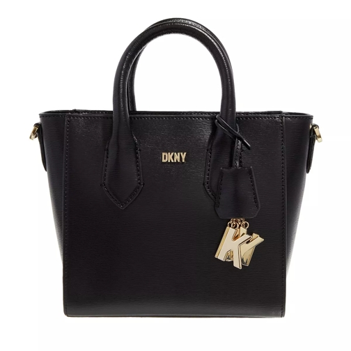 DKNY Valery Small Satchel Black Gold Crossbody Bag