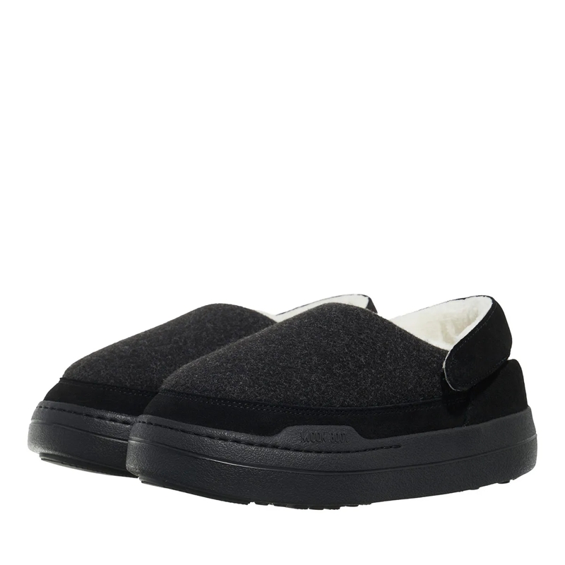 Moonboot Hausschuhe Mb Park Clog Fel Black Melange(Image 5)