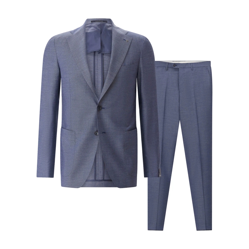 Tagliatore Pakcombinatie Zweiteiliger Anzug aus Wollmix blau