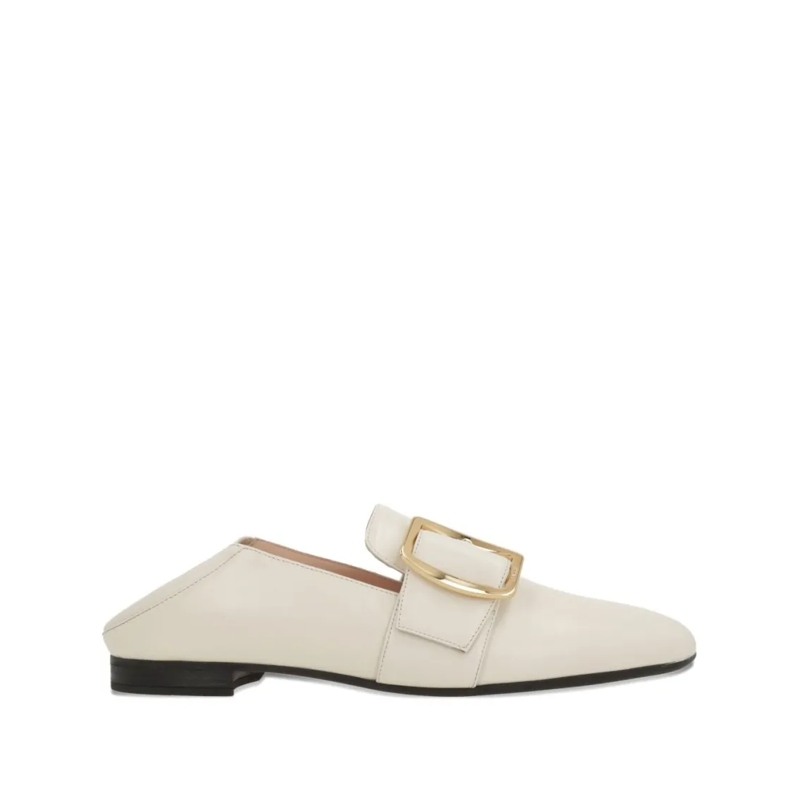 Bally Sandalen Almond Beige Leather Sandals Grey