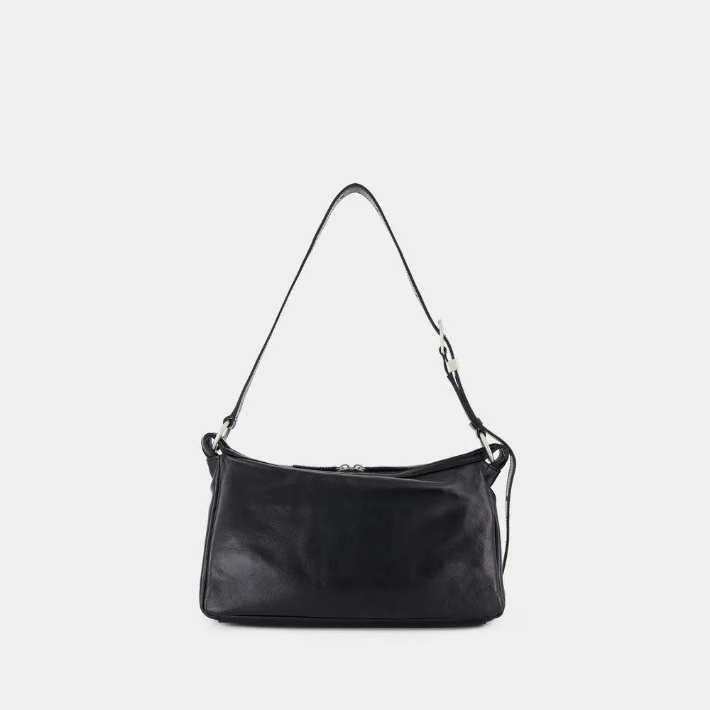 MARGE SHERWOOD Hobo bags Outpocket Shoulder Bag Leather Black in zwart