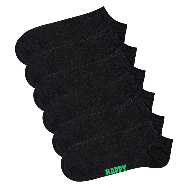 Happy Socks  6er Pack schwarz