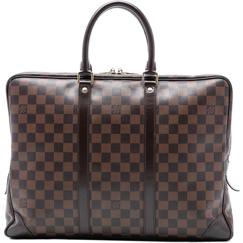 Louis Vuitton Tote Damier Ebene Porte Documents Voyage PM braun