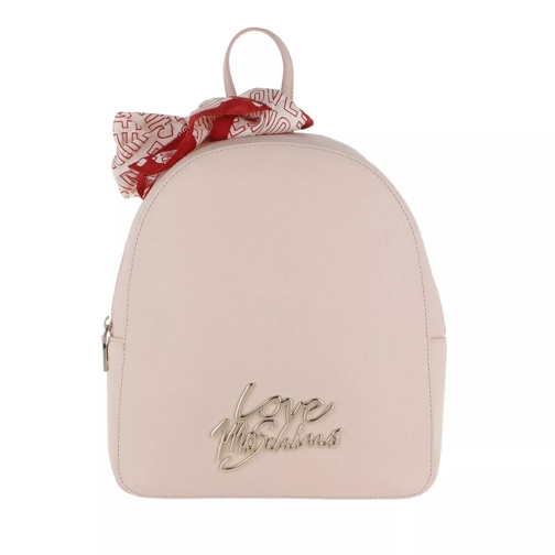 Love Moschino Logo Smooth Scarf Backpack Rosa Sac à dos