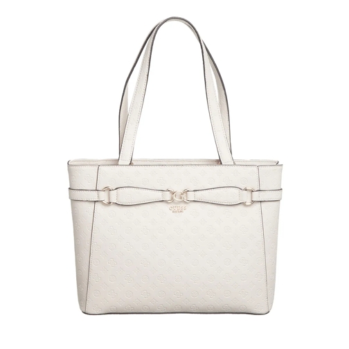 Guess Arlena Logo Noel Tote Taupe Logo Shopping Bag