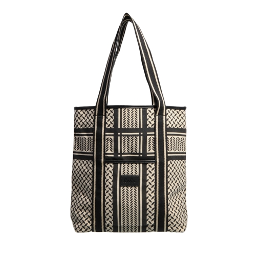 Lala Berlin Tote Carmela 2.0 Heritage Stripe Black Boodschappentas