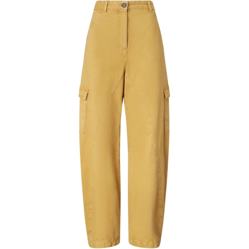Pinko  Trousers Giallo Antilope mehrfarbig