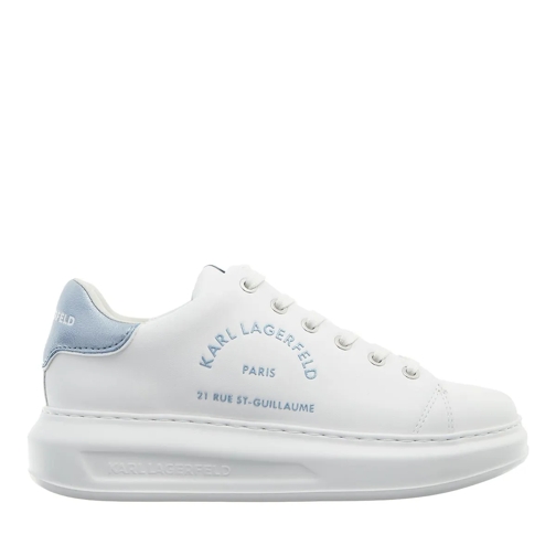 Karl Lagerfeld Low-Top Sneaker Kapri Metal Maison Glitter White Text Lthr W/Blue