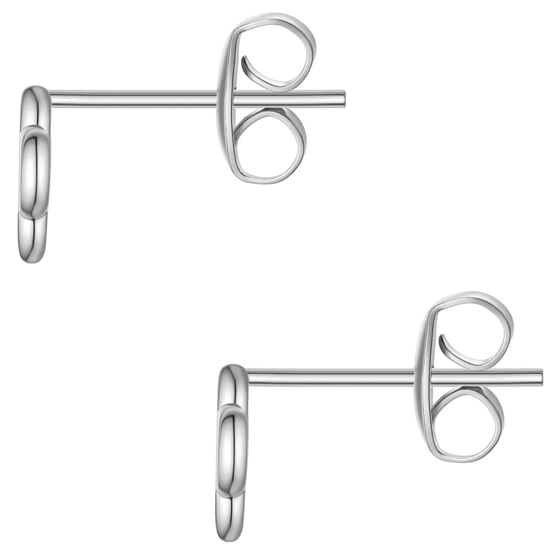 Glanzstücke München Ohrstecker Edelstahl Ohrstecker Kleeblatt silber(Image 3)