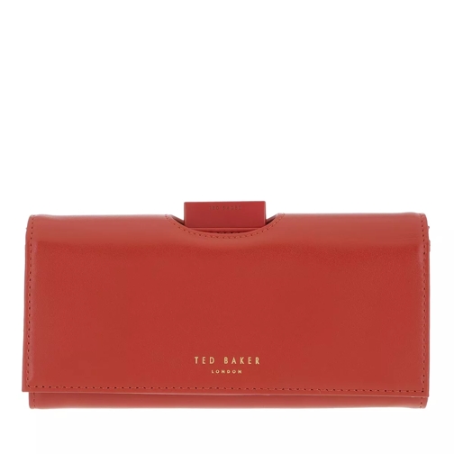 Ted Baker Wxl Seldaa Coated Large Bobble Purse Dark Red Continental Wallet-plånbok