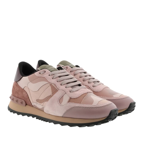 Valentino Garavani Camouflage Sneakers Pink lage-top sneaker