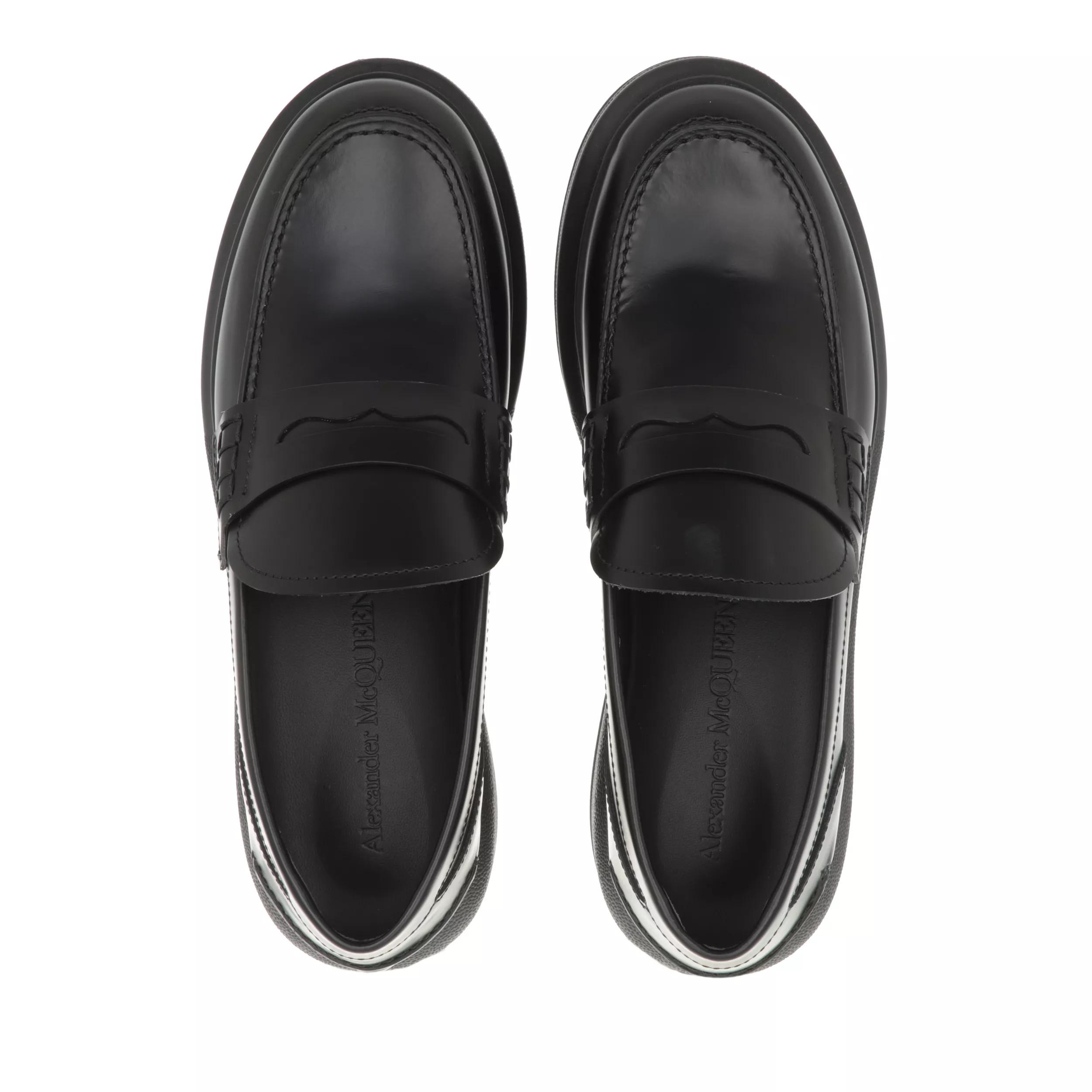 Alexander McQueen Oversized Mocassin Leather Black | Loafer