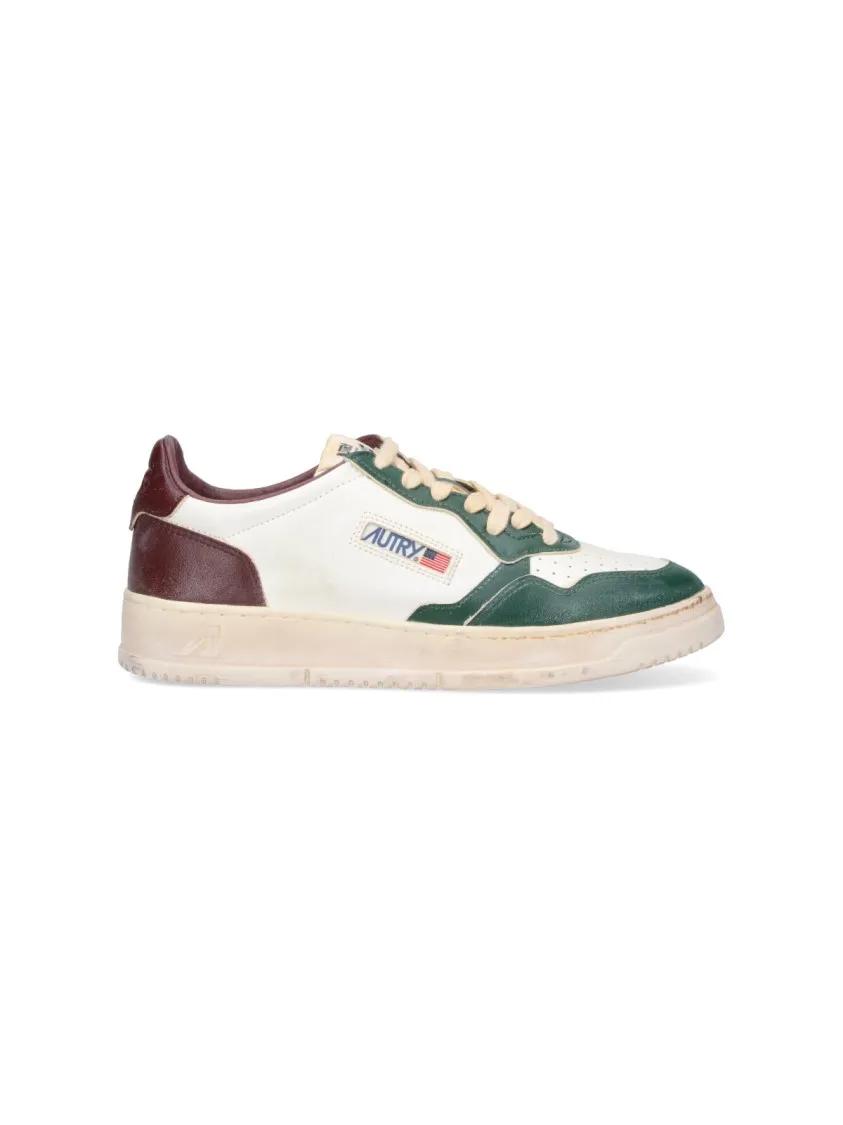 Autry Low-Top Sneaker - "Medalist" Low-Top Sneakers White - Gr. 44 (EU) - in Bunt - für Herren