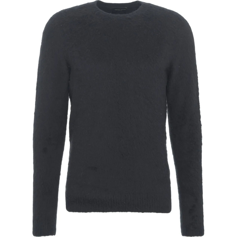 Roberto Collina  Brushed knit sweater blau