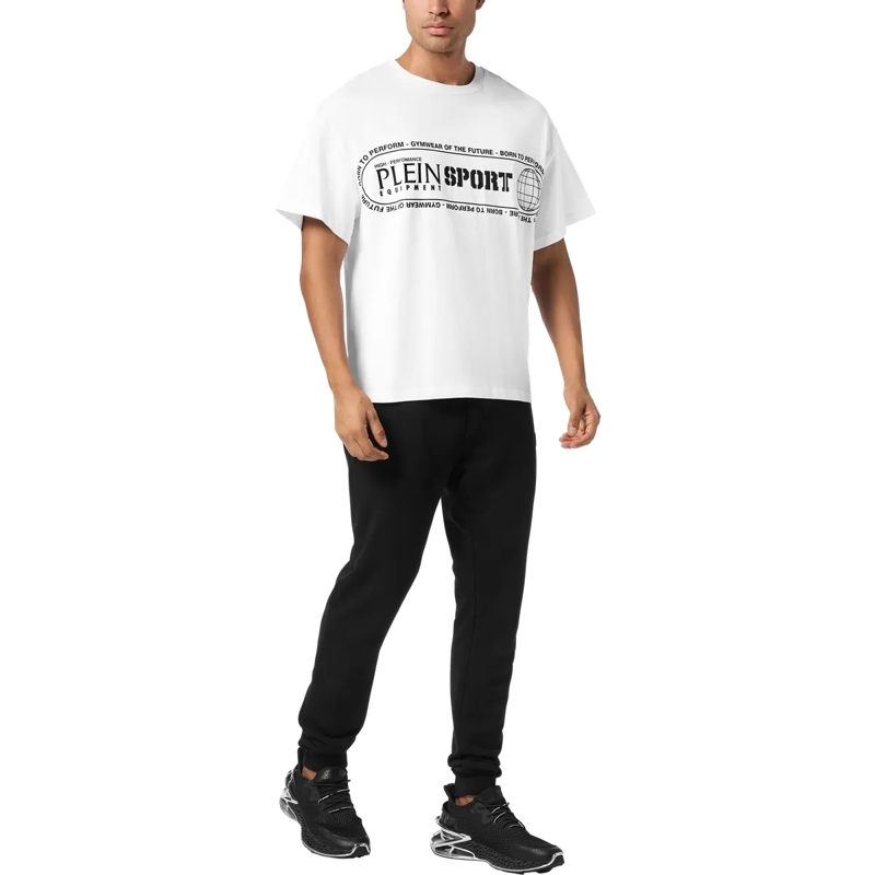 Plein Sport T-Shirt T-Shirt Rundhalsausschnitt Ss Logo weiss(Image 4)
