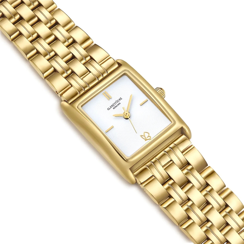 Glanzstücke München Automatikuhr Damen Armbanduhr Edelstahl gold(Image 6)