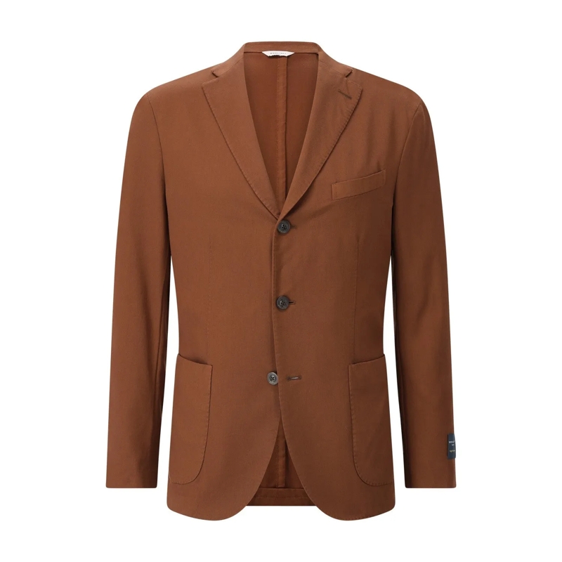 Boglioli Veste de costume Sakko aus Schurwolle braun