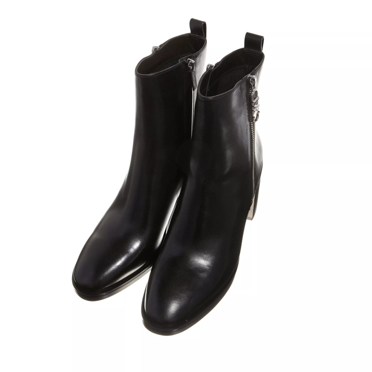 Michael kors black hot sale leather boots