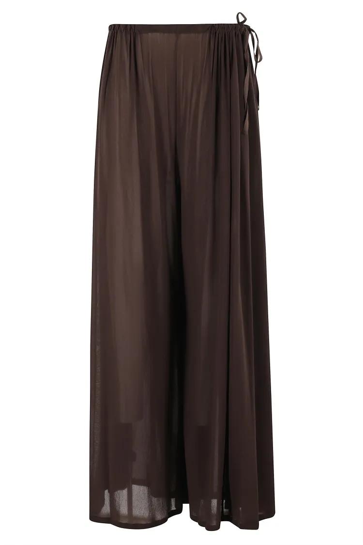 Thumbnail - Philosophy Di Lorenzo Serafini - Wide-Leg Pants With Elastic Waistband - Größe 40 - braun