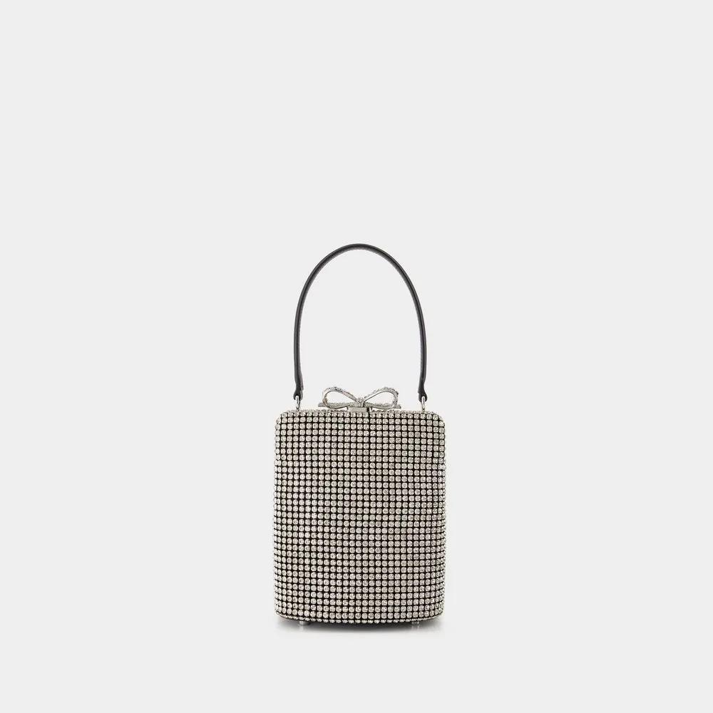 Self-portrait Crossbody bags Crystal Fishnet Bag Synthetic Silver in zilver