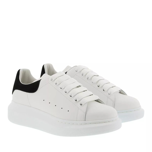 Alexander McQueen Sneakers Leather White/Black låg sneaker